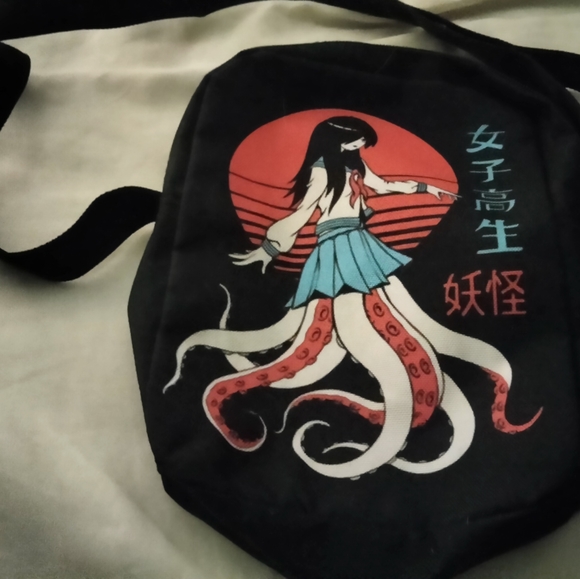 Yokai school girl Nylon crossover bag. - Picture 1 of 1